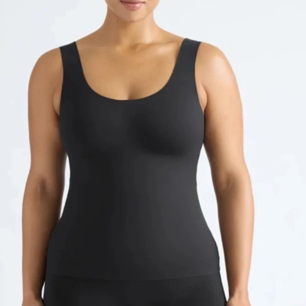 Knix Scoop Neck LuxeLift Tank Sz L Black